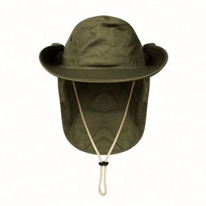 Chapeau de pêche en gros pour l'extérieur avec protection solaire pour le cou, chapeau de safari à large bord pour hommes, chapeau bob de randonnée avec cordon - Product Image 4