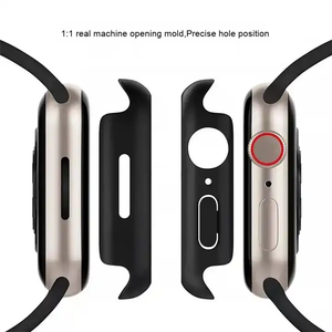 2025ใหม่เคส PC สีใส9H ป้องกันรอยขีดข่วนฟิล์มป้องกันหน้าจอสำหรับ <span class=keywords><strong>applewatch</strong></span> Series 11 42mm 46mm - Product Image 3