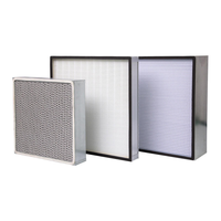 Filter Panel Fiberglass HEPA H13 H14 Ukuran Khusus untuk Cleanroom Rumah Sakit, Laminar Flow Hood, Sistem HVAC 176F
