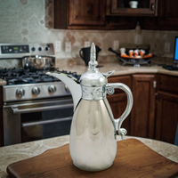 Thermos de luxe moderne Dallah arabe avec doublure en verre, idéal pour le thé et le café, parfait comme cadeau
