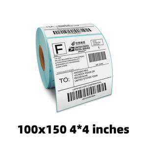 Bền mã vạch nhãn cho vận chuyển 100x150 mét trực tiếp nhiệt Nhà máy cung cấp trực tiếp hậu cần và vận chuyển nhãn thấp moq nhãn - Product Image 2