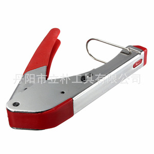 Pince à sertir industrielle 16 AWG, entrée frontale, en acier au carbone, finition brillante, poignée souple pour le sertissage - Product Image 1