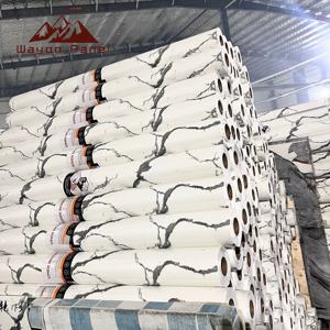 Papier peint <span class=keywords><strong>en</strong></span> mousse 3D Wayon Luxury Carrara White, autocollant mural effet marbre pour la décoration du salon - Product Image 4