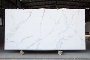 Modern mutfak tezgahı fabrika Outlet Calacatta altın mermer bak yapay kuvars levha büyük levha yüzey rekabetçi fiyat - Product Image 3