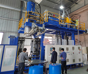 200 لتر 55 جالون <span class=keywords><strong>200l</strong></span> تهب العفن 220L الأزرق hdpe وعاء بلاستيكي طبل البثق ضربة صب صنع آلة تصنيع - Product Image 3