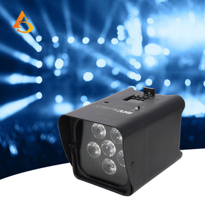 6X18W RGBWA UV6in1 Wireless DMX512 <b>Battery</b> Powered <b>LED</b> Par light For Wedding Disco Party - Product Image 5