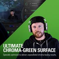 Ya lipat Chromakey Panel Streaming latar belakang foto, portabel tarik ke atas dasar aluminium Solid latar belakang Scree hijau