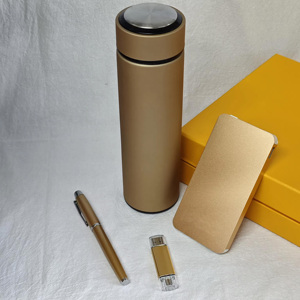 ชุดของขวัญธุรกิจสำหรับผู้ชาย ประกอบด้วยกระติกน้ำร้อนแบบพกพา ปากกา และอุปกรณ์ชาร์จแบตเตอรี่  ออกแบบพิเศษสำหรับบริษัทธุรกิจหรูหรา - Product Image 2