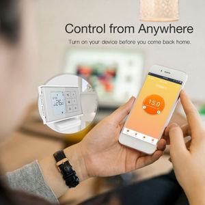 HY010 RF <span class=keywords><strong>WiFi</strong></span> <span class=keywords><strong>Termostato</strong></span> de calefacción inalámbrico RF <span class=keywords><strong>Termostato</strong></span> de calefacción Digital programable RF con soporte para caldera de Gas alimentado por batería - Product Image 5