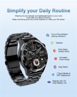 LIGE ST6 PRO Hombres Reloj Inteligente Android Llamada Impermeable Deporte Fitness Tracker Ritmo Cardíaco Presión Arterial Dispositivos Portátiles