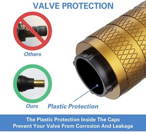 Copri Valvole per Pneumatici Auto di Lusso in Alluminio con Fissaggio a Vite per Abarth 124 Spider (2016-) e Vari Veicoli - Product Image 4