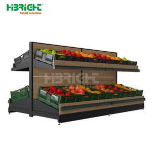 Cesta Metálica Modular de Doble Cara de Alta Resistencia, Compatible con Estantes de 3 Niveles, Gran Capacidad, Independiente, para Supermercados, Mercados de Productos Frescos y Verduras - Product Image 2