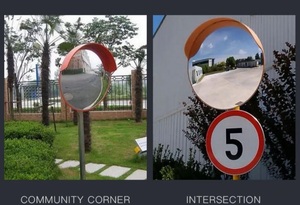 Широкоугольное дорожное зеркало для движения, выпуклое зеркало заднего вида для подземных гаражей, для использования на улице/в помещении - Product Image 5