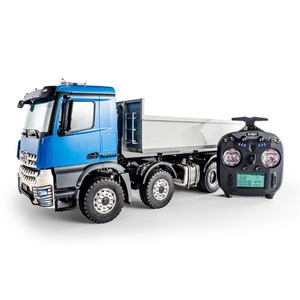 Kabolite 1/14 K3365 Camion benne hydraulique 8x8 en métal à l'échelle réelle, modèle télécommandé 4 canaux, véhicule d'ingénierie prêt à l'emploi - Product Image 1