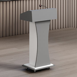 <span class=keywords><strong>Atril</strong></span> Moderno Minimalista <span class=keywords><strong>de</strong></span> MDF Marrón, Diseño Ecológico y Duradero <span class=keywords><strong>para</strong></span> Aulas Escolares y Mesas <span class=keywords><strong>de</strong></span> Oratoria - Product Image 3