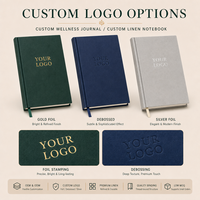 Diario de Bienestar Personalizado, Tapa Dura de Tela, Planificador de Autocuidado, Cuaderno con Estampado en Relieve para Objetivos Diarios de Salud, 100 Hojas