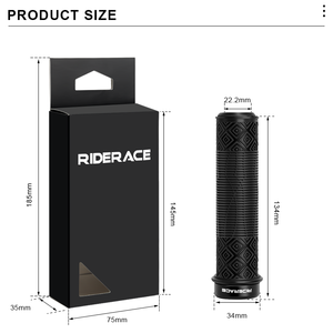 Riderace 1 Cặp Tay cầm xe đạp leo núi tay cầm mềm mại thoải mái có thể khóa xe đạp Phụ Kiện Xe Đạp công thái học cao su TPR - Product Image 6