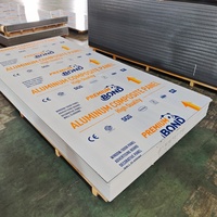 Panneau composite en aluminium massif de 4 mm 4x8 pieds en couleur cuivre pour les panneaux muraux de salle d'exposition