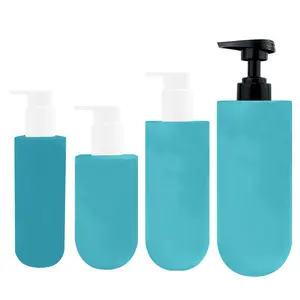 empty 250 300 400 750 ml recycled plastic cosmetic packaging shampoo and conditioner 8 10 13 25 oz shower gel shampoo bottle