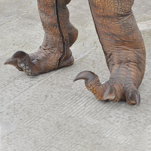 Costume de dinosaure <span class=keywords><strong>Velociraptor</strong></span> marchant, en plastique, avec conception de jambes cachées, léger, flexible, robuste, tailles personnalisées, pour aéroport, de l'usine de Zigong - Product Image 5