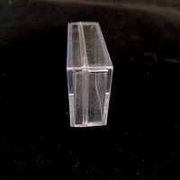 Boîte rectangulaire en plastique visible avec une grande transparence pour l'affichage des articles avec couvercle séparé