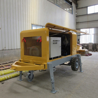 Machine de transport à haute efficacité Minle HBTS50-13-85R, alimentée au diesel, contrôlée par PLC, distance horizontale de 500 m, distance verticale de 100 m, vitesse de 40 m/h