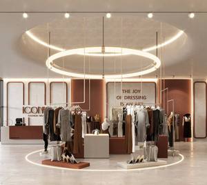 Custom Metal Wall-Mounted Clothing Rack | Boutique Display Fixtures Factory-Made Shop & Homeware Furniture <b>Clothes</b> Display Rack - Product Image 4
