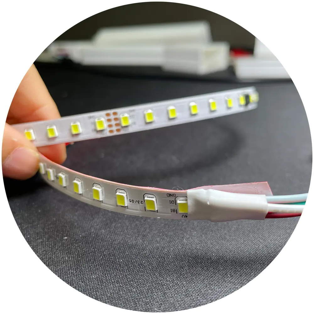 Dc 12V Dc 24V Smd2835 White Ra80 120Leds Smart Horse Running Smart Ws2811 Jagen Licht Stromend Water Led Strip Light