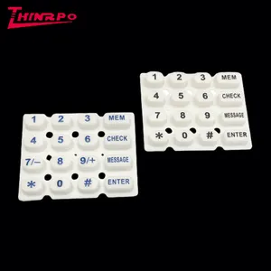 Manufacturer Supply Black Conductive Silicone Button for POS Machine 4x4 Matrix 16 Press Silicone Rubber Keypad Customization