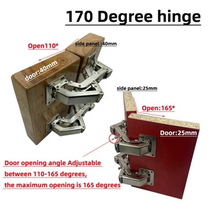 Puertas con Bisagras Modernas y Silenciosas de Cierre Suave, Ángulo Amplio de 170 Grados, Sin Necesidad de Perforación, para Cocina, Sala de Estar, Dormitorio, Hogar - Product Image 3