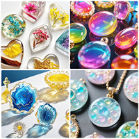 Resina Epoxi UV de Alta Transparencia e Inodora, Pegamento UV Duro para Manualidades, Resina Fluida para Hacer Joyería
