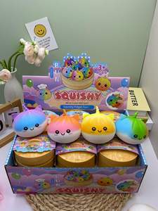 Nouveauté en gros : Jouets anti-stress <span class=keywords><strong>licorne</strong></span> souple en forme de dumpling, boîte mystère, jouets sensoriels doux à presser, arc-en-ciel pour fête - Product Image 1