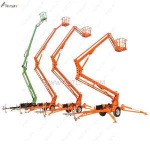 10-24เมตรลิฟต์บูมลิฟต์เครนแบบข้อต่อสำหรับทุกภูมิประเทศลิฟต์ลิฟต์ยกกระทุงไฮดรอลิกแบบติดตามแชสซี - Product Image 1