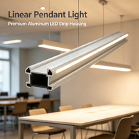 Profilé en aluminium extrudé de qualité supérieure pour bande LED avec excellente dissipation thermique pour luminaires d'intérieur