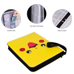 <span class=keywords><strong>Livre</strong></span> de cartes à collectionner en gros, chargeur 4 9 poches 400 900 <span class=keywords><strong>pikachu</strong></span> poke mon album classeur pour cartes à collectionner - Product Image 3