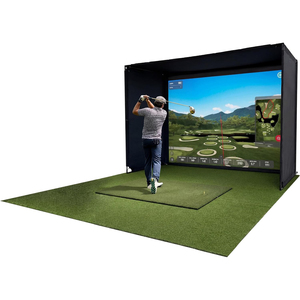 Kit d'enceinte <span class=keywords><strong>de</strong></span> simulation <span class=keywords><strong>de</strong></span> <span class=keywords><strong>golf</strong></span> sur mesure avec cadre complet et écran HD anti-impact pour entraînement à domicile, intérieur et <span class=keywords><strong>extérieur</strong></span> - Product Image 1