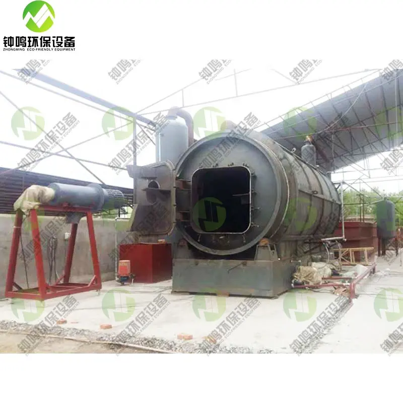 New Product Microwave Fast Pyrolysis Reactor 40-90% Fuel Oil Extract Oil from Solid Waste Plastic Oil  Carbon Black 2 Years ZM