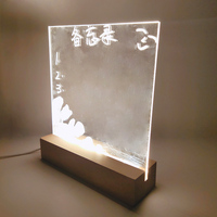 Support de base USB en bois de hêtre rectangulaire durable pour l'art populaire, pour veilleuses LED 3D et décorations en acrylique, vente en gros