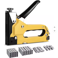Grapadora de tapicería de acero 3 en 1, pistola de grapas manual de alta resistencia para alfombras, herramienta industrial para grapas en forma de U, T, N