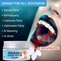 Perles de réparation de dents temporaires manquantes dents réutilisables cassées dent dentaire moulable dent prothèse dentaire remplissage faux outils de dents
