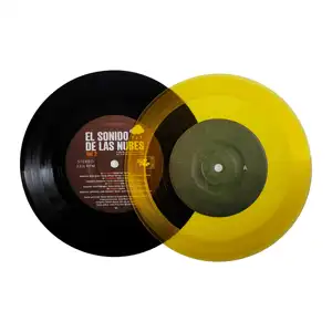 ราคาขายส่งที่กำหนดเองไวนิลบันทึกกดสีเหลือง7 "LP ไวนิลบันทึก