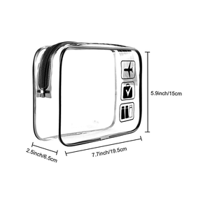חם למכור נסיעות toiletry מארגן את <span class=keywords><strong>tote</strong></span> ברור איפור עמיד למים pvc שקיות קוסמטיות עם מלבן כחול חובה כבד רוכסן