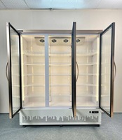 Refrigerador de exhibición de flores eléctrico de 3 puertas, refrigerador de pantalla de temperatura única para uso doméstico y hotelero