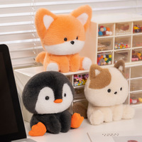 Peluches Kawaii Moelleux Canard Vert Peluches Éléphant Gris Peluches Souris Mignonnes Peluches Lapin Blanc Poupées Douces Pingouin Doux