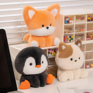 Kawaii soffice animali ripieni di anatra verde grigiastro di <span class=keywords><strong>peluche</strong></span> di elefante giocattoli carini di <span class=keywords><strong>peluche</strong></span> di topo bambole bianche di <span class=keywords><strong>coniglio</strong></span> morbido pinguino morbido - Product Image 2