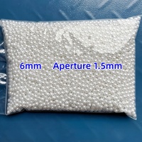 Perles rondes brillantes en ABS de qualité AAA, 4-14 mm, blanc cassé et blanc, 500 g/sac, en vrac pour la fabrication de bijoux, en provenance du Zhejiang
