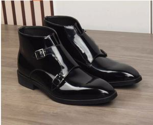 Three-Piece <b>Cap</b> Toe Lace-Up Waterproof Shoes <b>Mens</b> Smooth Cowhide Small Round Toe Formal Business Genuine Leather Handcrafted - Product Image 6