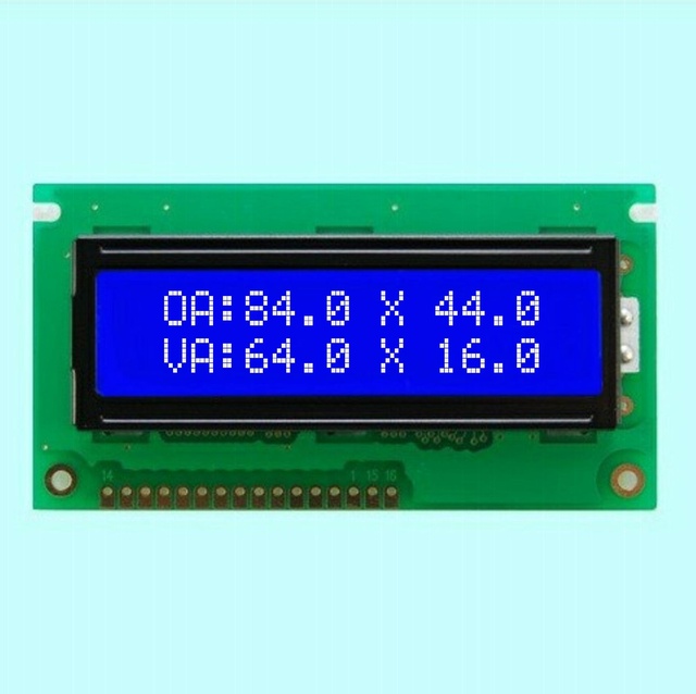 1602 Cob Character LCD Display Module 16x2 3V/5V Driving 16 Characters 2 Rows Stn Negative Blue Mode with White LED Backlight
