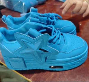 Chaussures de skate à lacets à semelle épaisse de couleur vive rose, blanc, bleu, <span class=keywords><strong>noir</strong></span>, étoile à cinq branches, station indépendante étrangère - Product Image 4