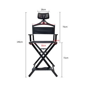 Chaise de maquillage pliable professionnelle en alliage d'aluminium de haute qualité, mobilier d'extérieur haut de gamme pour parcs et loisirs en extérieur - Product Image 1